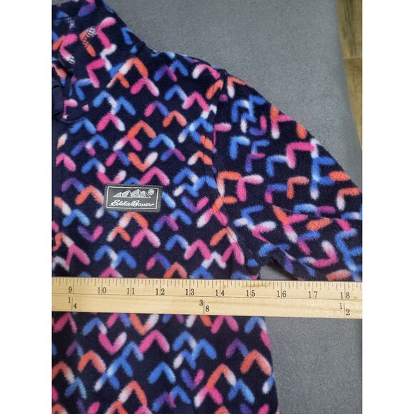 Eddie Bauer Youth Girls Quest Fleece 1/4 Zip Pullover Medium 10/12 Mock Neck - Picture 8 of 11